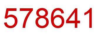 Number 578641 red image