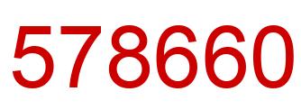 Número 578660 imagen rojo