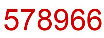 Número 578966 imagen rojo