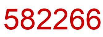Number 582266 red image