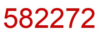 Number 582272 red image