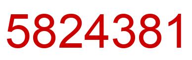 Number 5824381 red image