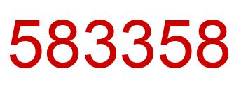Número 583358 imagen rojo