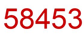 Número 58453 imagen rojo