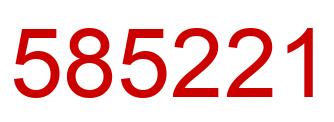 Número 585221 imagen rojo