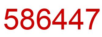 Number 586447 red image