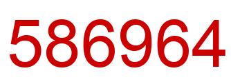 Number 586964 red image