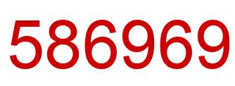 Number 586969 red image