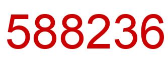 Número 588236 imagen rojo