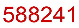 Número 588241 imagen rojo