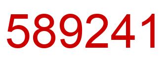 Number 589241 red image
