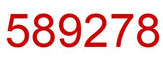 Number 589278 red image