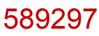 Number 589297 red image