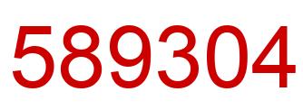 Número 589304 imagen rojo