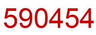 Number 590454 red image