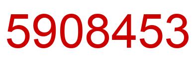 Número 5908453 imagen rojo