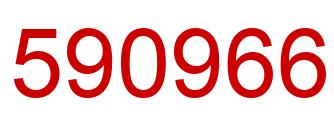 Number 590966 red image