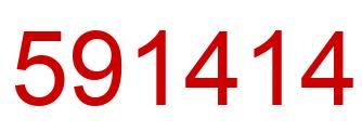 Número 591414 imagen rojo