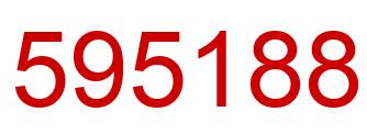 Number 595188 red image