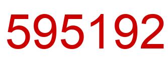 Number 595192 red image