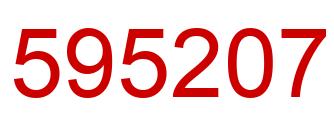 Número 595207 imagen rojo