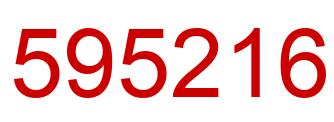 Number 595216 red image