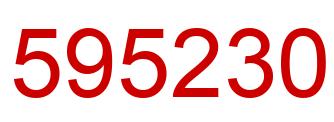 Número 595230 imagen rojo