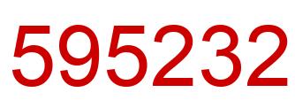 Número 595232 imagen rojo