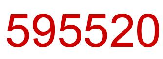 Number 595520 red image
