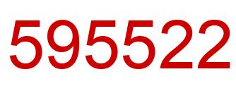 Number 595522 red image