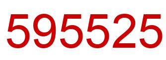 Number 595525 red image