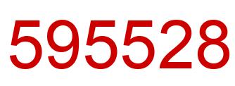 Number 595528 red image