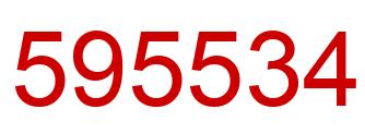 Number 595534 red image