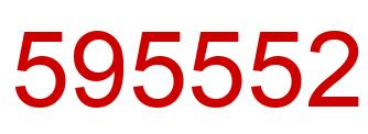 Number 595552 red image