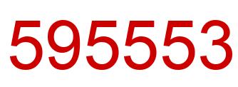 Number 595553 red image