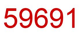 Number 59691 red image