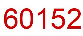 Number 60152 red image
