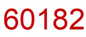 Number 60182 red image
