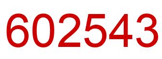 Número 602543 imagen rojo