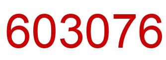 Número 603076 imagen rojo