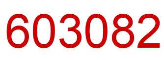 Número 603082 imagen rojo