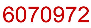 Number 6070972 red image