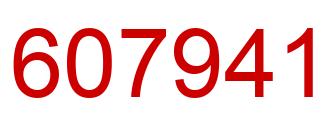 Número 607941 imagen rojo