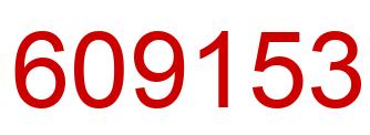 Number 609153 red image