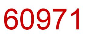 Number 60971 red image