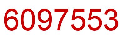 Número 6097553 imagen rojo