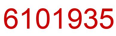 Number 6101935 red image