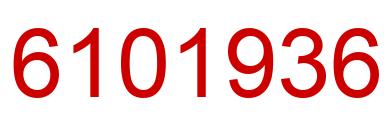 Number 6101936 red image