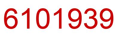 Number 6101939 red image