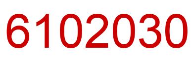 Number 6102030 red image